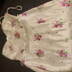 Zara floral lace up dress